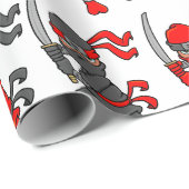 ontwerp voor rode en zwarte tinnen cadeaupapier (Rol Hoek)