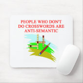 ontwerp voor scabble en crossword game player muismat (Met muis)