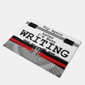 Ontwerp voor schrijfmachine voor luxe auteur deurmat (Schuin)