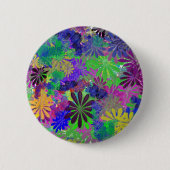 Ontwerp voor stroomverbruik hippie ronde button 5,7 cm (Voorkant)