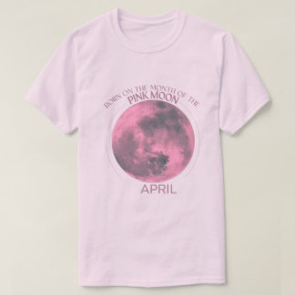 Ontwerp voor T-shirt Birth Moon |april |Roze maan