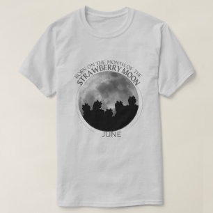 Ontwerp voor T-shirt Birth Moon  juni  Aardbeienmo