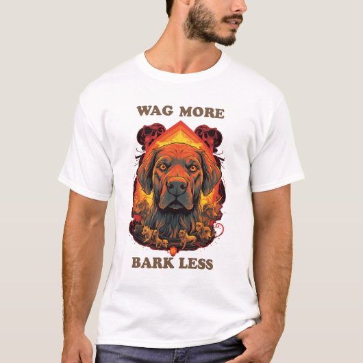 Ontwerp voor T-shirt met hond (Voorkant)