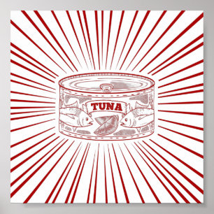  ontwerp voor tonijn poster