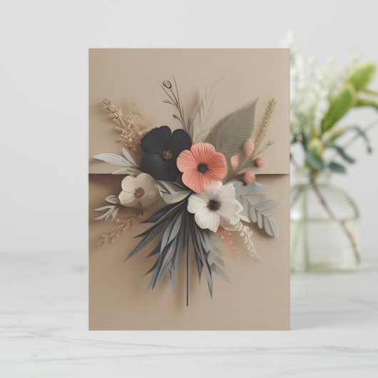 Ontwerp voor uitnodigingen voor aangepaste gebeurt (Staand voorkant)