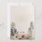 Ontwerp voor uitnodigingen voor aangepaste gebeurt (Achterkant)