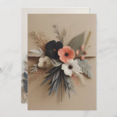 Ontwerp voor uitnodigingen voor aangepaste gebeurt (Voorkant / Achterkant)