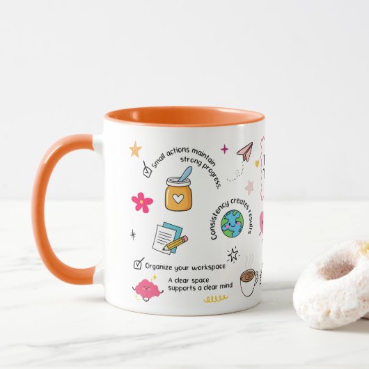 Ontwerp voor 'Vandaag Te Doen' Mok (Met donut)