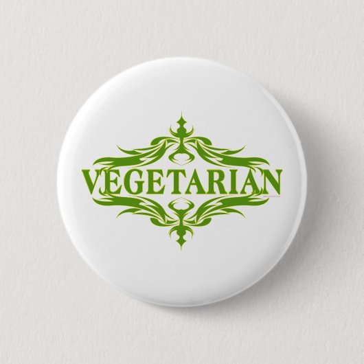  ontwerp voor vegetariër ronde button 5,7 cm (Voorkant)