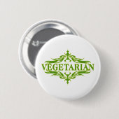  ontwerp voor vegetariër ronde button 5,7 cm (Voorkant /achterkant)