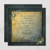  ontwerp voor verjaardagsfeestje kaart (Voorkant / Achterkant)