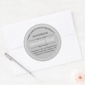 Ontwerp voor verpakking met zeeplabel ronde sticker (Envelop)