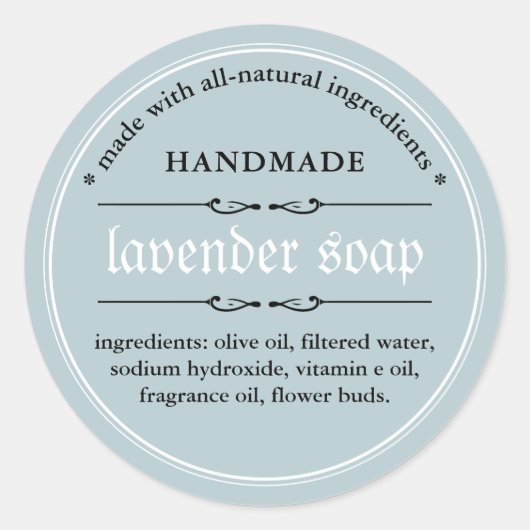 Ontwerp voor verpakking met zeeplabel ronde sticker (Voorkant)