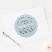 Ontwerp voor verpakking met zeeplabel ronde sticker (Envelop)