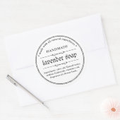 Ontwerp voor verpakking met zeeplabel ronde sticker (Envelop)