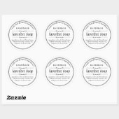 Ontwerp voor verpakking met zeeplabel ronde sticker (Vel)