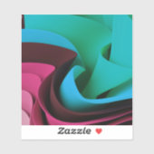 Ontwerp voor verplaatsing van radiogolven sticker (Vel)
