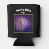 ontwerp voor virgo Zodiac Astrology Horoscope Blikjeskoeler (Achterkant)