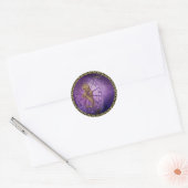 ontwerp voor virgo Zodiac Astrology Horoscope Ronde Sticker (Envelop)