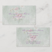  ontwerp voor vloeiende Rozen Visitekaartje (Voorkant / Achterkant)