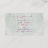  ontwerp voor vloeiende Rozen Visitekaartje (Achterkant)