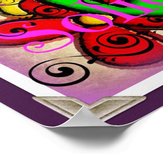 Ontwerp voor vrede en solidariteit poster (Hoek)