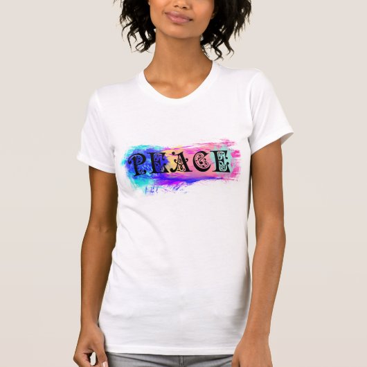 Ontwerp voor vredesafdrukken t-shirt (Voorkant)