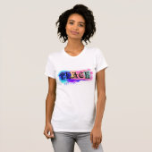 Ontwerp voor vredesafdrukken t-shirt (Voorkant volledig)