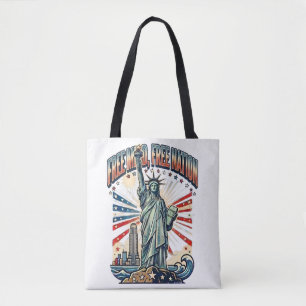 Ontwerp voor Vrije Geest Vrij Nation Tote Bag