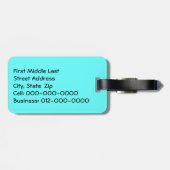 Ontwerp voor Waterverf halve maan venster Bagagelabel (Achterkant horizontaal)