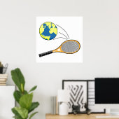 ontwerp voor wereldtennissport poster (Thuiskantoor)