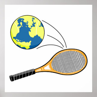 ontwerp voor wereldtennissport poster
