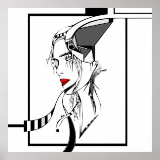 ontwerp voor zadeldoek poster