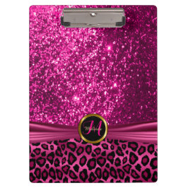  ontwerp voor zwart en helder roze glitter klembord