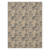 Ontwerp voor zwart en tan Art Deco Tafelkleed (Voorkant)