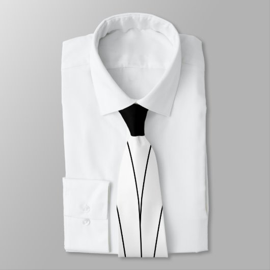 Ontwerp voor zwart-wit kunstdeco stropdas (Gebonden)