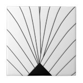Ontwerp voor zwart-wit kunstdeco tegeltje (Voorkant)
