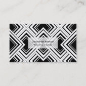 Ontwerp voor zwart-wit kunstdeco visitekaartje (Voorkant)