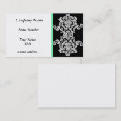  ontwerp voor zwart-wit visitekaartje (Voorkant / Achterkant)