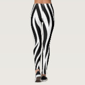 ontwerp voor zwart-wit zebra leggings (Achterkant)