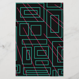 ontwerp voor zwarte achtergrond briefpapier