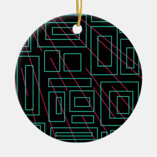 ontwerp voor zwarte achtergrond keramisch ornament (Voorkant)