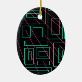 ontwerp voor zwarte achtergrond keramisch ornament