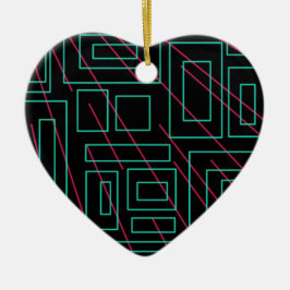 ontwerp voor zwarte achtergrond keramisch ornament