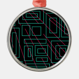 ontwerp voor zwarte achtergrond metalen ornament