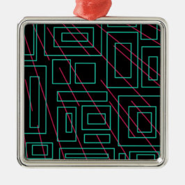 ontwerp voor zwarte achtergrond metalen ornament