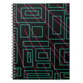 ontwerp voor zwarte achtergrond notitieboek (Voorkant)