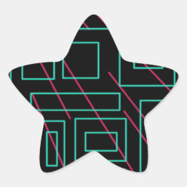 ontwerp voor zwarte achtergrond ster sticker