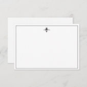 Ontwerp voor zwarte en witte bijen kaart (Voorkant / Achterkant)