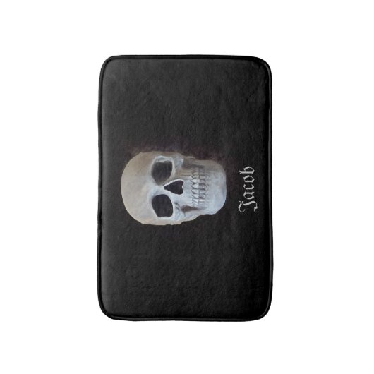 Ontwerp voor zwarte en witte, gothische kunst badmat (Voorkant Verticaal)